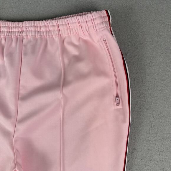 Vtg 80s Adidas Track Pants Large Pink Straight Leg Draw String Elastic Waist‎ - Picture 5 of 16